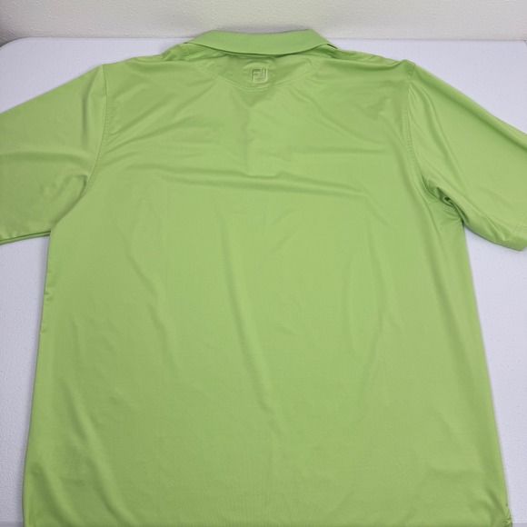 FootJoy Mens ProDry Polo Shirt Lime Green The Players Amateur Golf Size XL - Picture 10 of 10